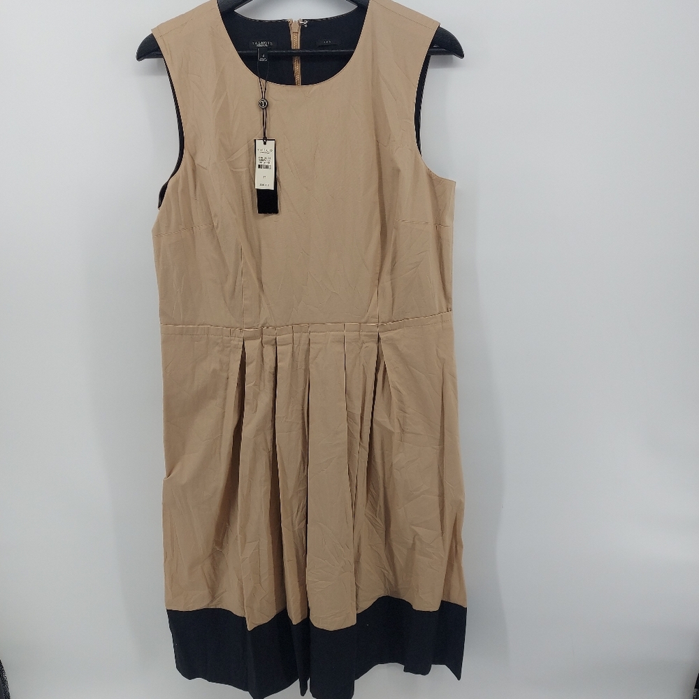 Talbots Fit and Flare Midi Pleated Dress  Size 12